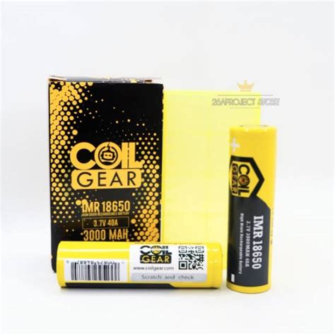 Jual AUTHENTIC BATERAI BATTERY COIL GEAR COILGEAR 3000MAH 18650 HARGA