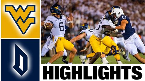 West Virginia vs Duquesne Highlights | College Football Week 2 | 2023 ...