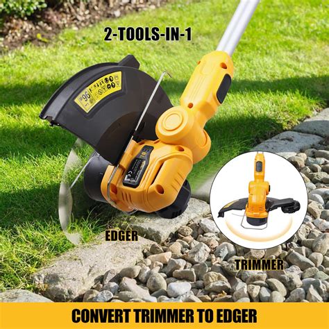 Cordless String Trimmer Edger For Dewalt V Max Battery Mellif