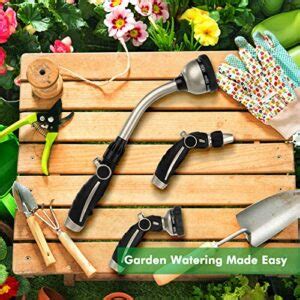 RESTMO Watering Wand Heavy Duty Metal Garden Hose Wand With 10 Spray