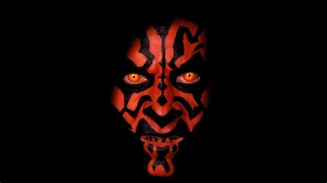 HD wallpaper: Darth Maul, Star Wars, Sith, minimalism, face, black ...