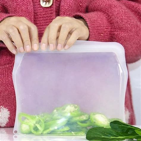 Sacs en silicone réutilisables sacs alimentaires de cuisine sacs