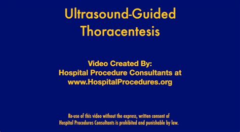 How To Do Thoracentesis Pulmonary Disorders Merck Manual