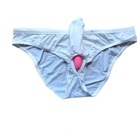 Cuecas eróticas masculinas cueca íntima bolsa convexa de corpo