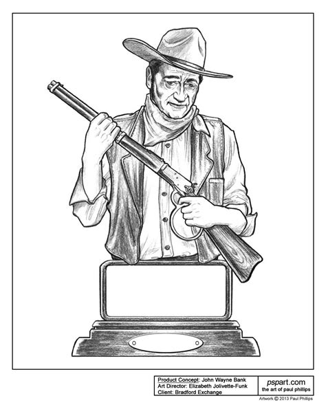 John Wayne Coloring Pages Coloring Pages