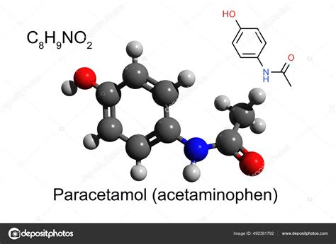 Structure Of Paracetamol