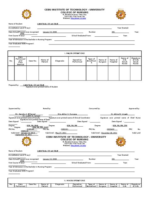 Prc Final Form 20111 Nursing Academic Degree