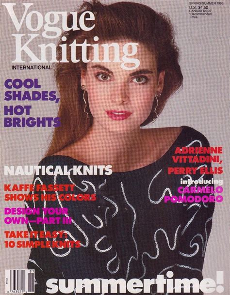 Vogue Knitting 1988 Vogue Knitting Magazine Springsummer Fashion