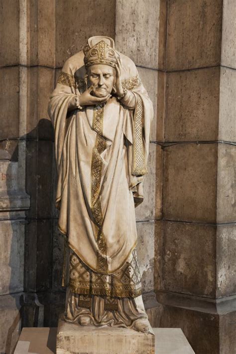 Statue of Saint Denis stock image. Image of traditional - 16358937