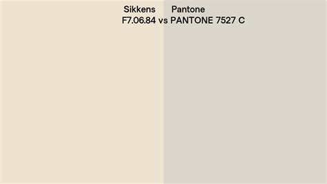 Sikkens F7 06 84 Vs Pantone 7527 C Side By Side Comparison