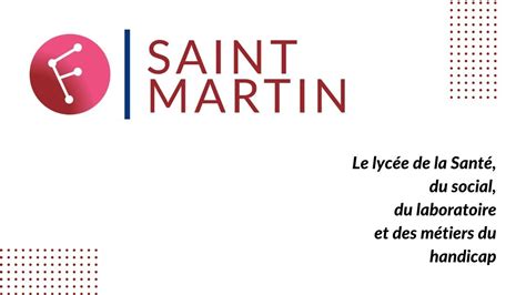 Les Formations Du Lyc E Saint Martin Youtube