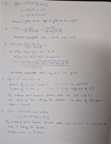 Solved Use The Leading Coefficient Test To Determine The End Behavior Of Course Hero