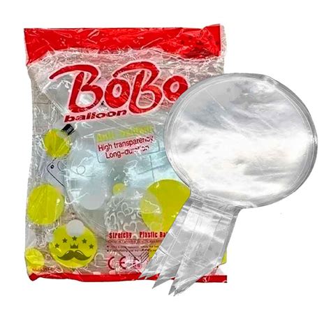 Bal O Bubble Bobo Bolha Polegadas Unidades Cristal Transparente