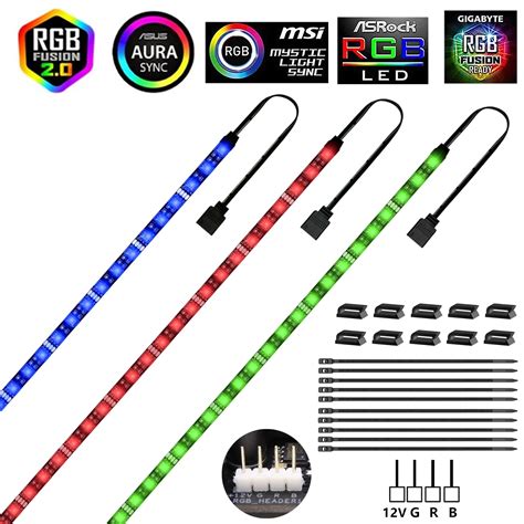 V Rgb Led Strip Light Pin Led Headers For Pc Computer Case Rgb