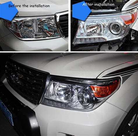 Front Led Head Light Lamp Modified Assy For Toyota Land Cruiser Lc