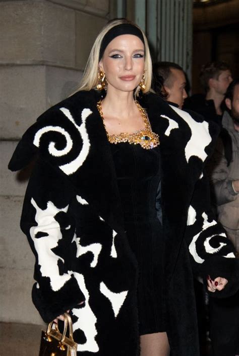 Leonie Hanne At Schiaparelli Show At Paris Fashion Week