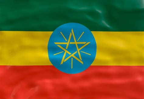 Premium Photo National Flag Of Ethiopia Background With Flag Of Ethiopia