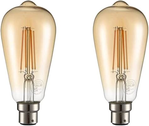 Tekled St Filament Vintage Dimmable Led Bulbs B Bayonet Cap