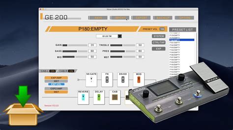 Loading Patches Profiles IR In The Mooer GE200 YouTube