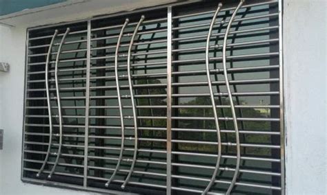 Designer Stainless Steel Window Grill For Home Material Grade SS 304