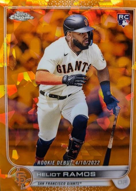 Heliot Ramos 2022 Topps Chrome Update Sapphire Edition US187 Rookie