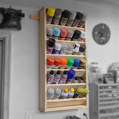 Paint Can Storage Rack - Hobbytrap | Garage storage inspiration, Paint ...