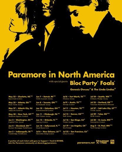 Paramore Announces 2023 North American Tour The Fader