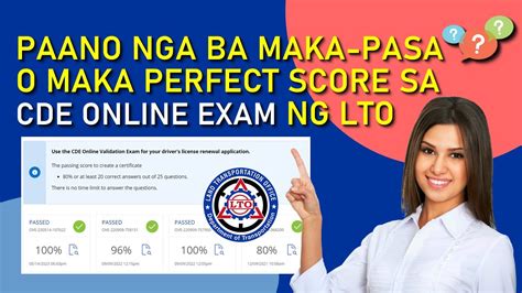 Paano Kumuha Ng CDE Online Exam LTO Driver S License Renewal YouTube