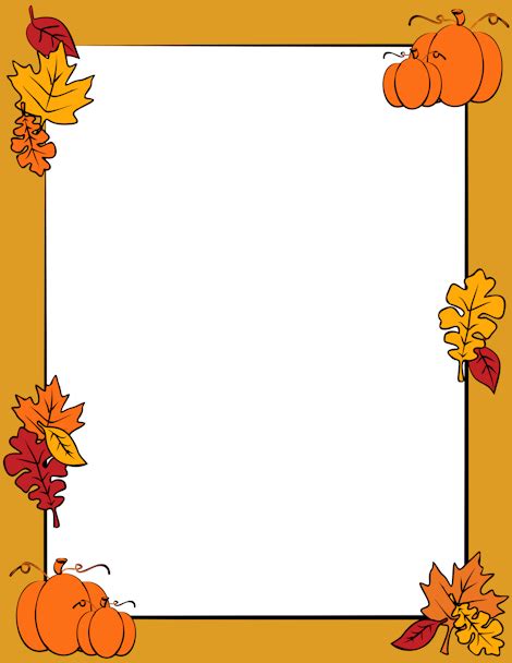 Autumn Border Clip Art Page Border And Vector Graphics Page Borders Halloween Borders