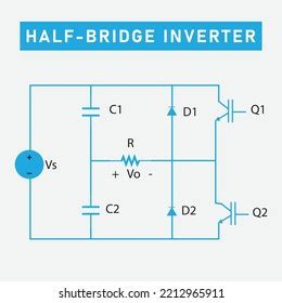 Schematic Diagram Half Bridge Inverter Stock Vector (Royalty Free) 2212965911 | Shutterstock