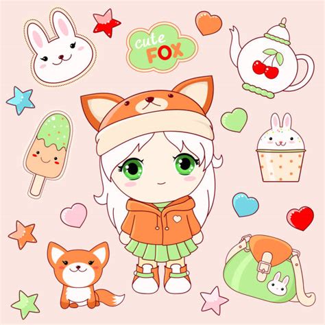 Cute Anime Chibi Fox