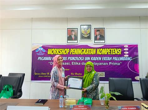 Workshop Kompetensi Tenaga Kependidikan Fakultas Psikologi UIN Raden