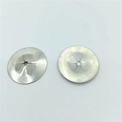 Galvanized Steel Square Aluminum Self Locking Clips Insulation Washers For Fixing Insulation