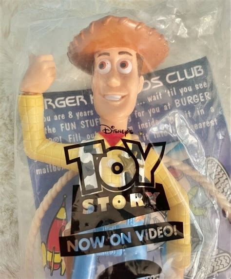 Toy Story Woody Doll Burger King Toy 1995 6 Plush Disney Pixar Nib 4578544996