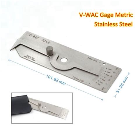 V Wac Welding Gauge Single Weld Gage Biting Edge Welder Inspection Tool