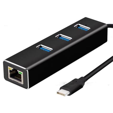 USB 3 0 Hub Gigabit Netwerkkaart Met 3 Poorten Hu Grandado