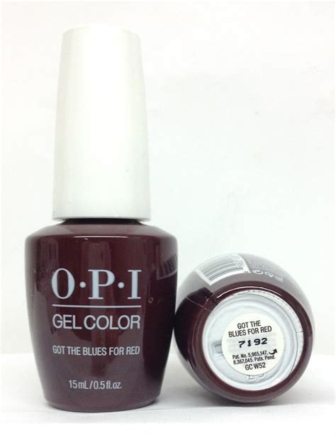 Gelcolor Soak Off Gel Nail Polish Opi Got The Blues For Red Gc W52 0