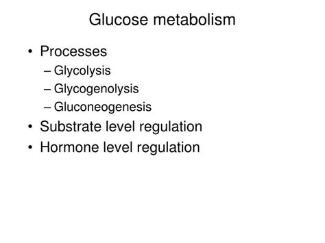 PPT - Glucose metabolism PowerPoint Presentation, free download - ID ...