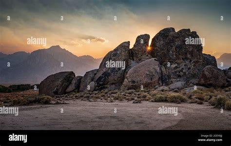 Lone Pine Peak View On Sunrise At Alabama Hills Eastern Sierra Nevada