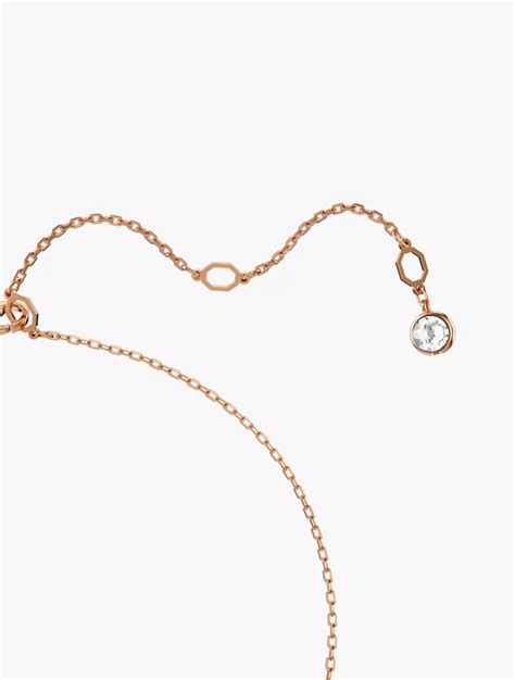 Jual Swarovski Hyperbola Pendant Pav Infinity White Rose Gold Tone