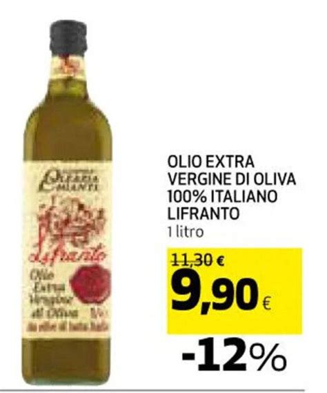 OLIO EXTRA VERGINE DI OLIVA 100 ITALIANO LIFRANTO 1 Litro Offerta Di Coop