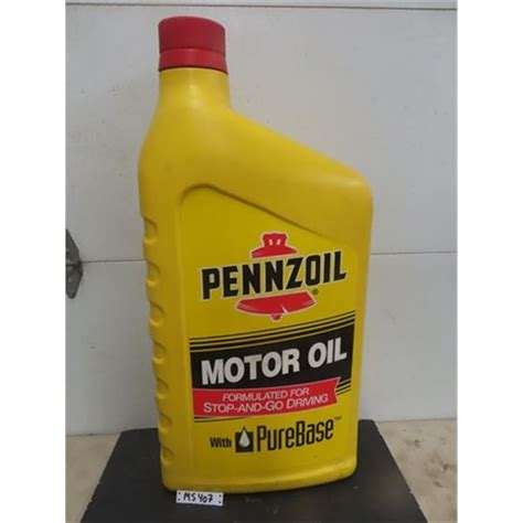 Very Cool Pennzoil Motor Oil Display Plastic With Decals 40 Tall