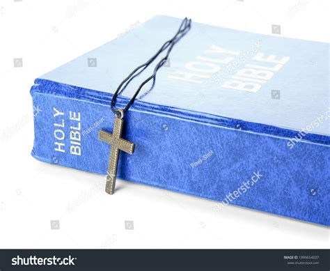 Holy Bible Cross On White Background Stock Photo 1999654037 Shutterstock