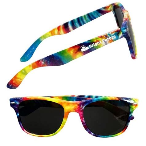 Gh6294 Tie Dye Malibu Sunglasses With Custom Imprint