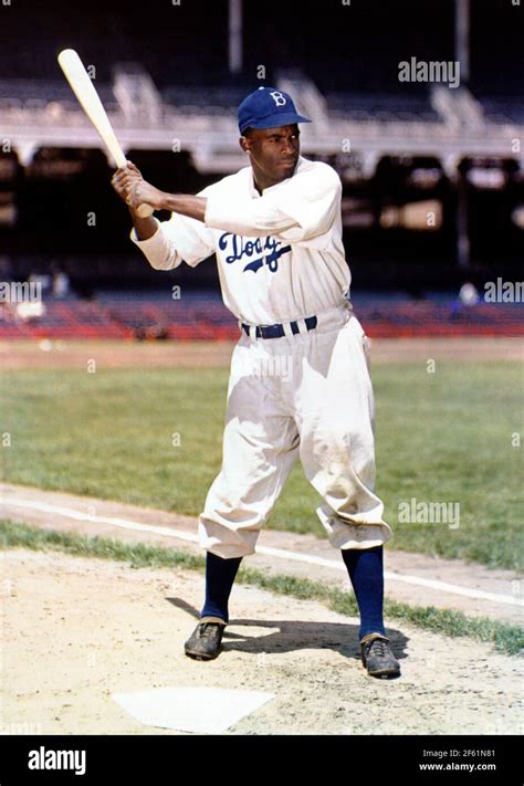 Jackie Robinson, American Baseball Legend Stock Photo - Alamy