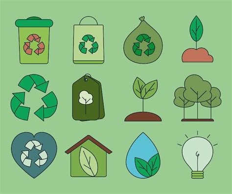 Premium Vector Ecology Icon Set