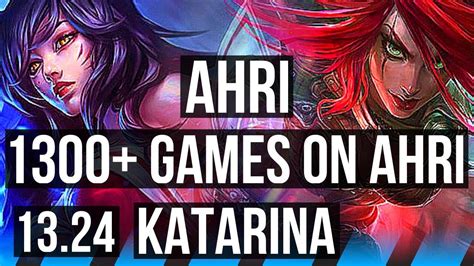 AHRI Vs KATARINA MID 12 1 11 1300 Games Legendary KR Master