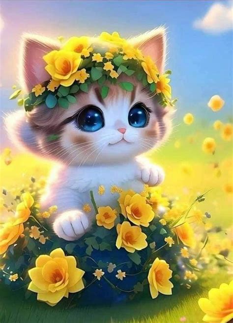 Pin on ARTE COM CARINHO | Cute cat wallpaper, Kitten drawing, Animal ...