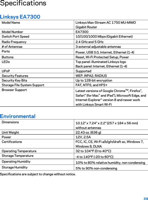 Linksys Ea Max Stream Ac Mu Mimo Gigabit Router User Manual