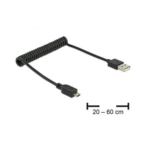 Delock Kabel Usb A B Mikro Spirala Do 06m 83162 Techtrade